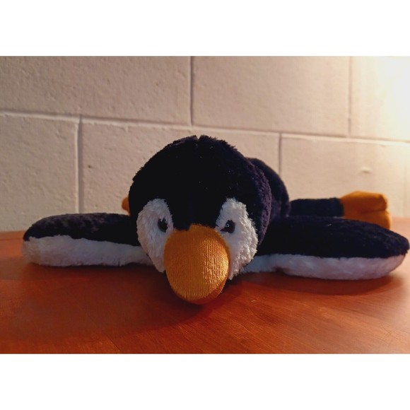 Mary Meyer Flip Flops Perry  Penguin 12" Floppy Bean Bag Plush  With Big Feet - Picture 3 of 7
